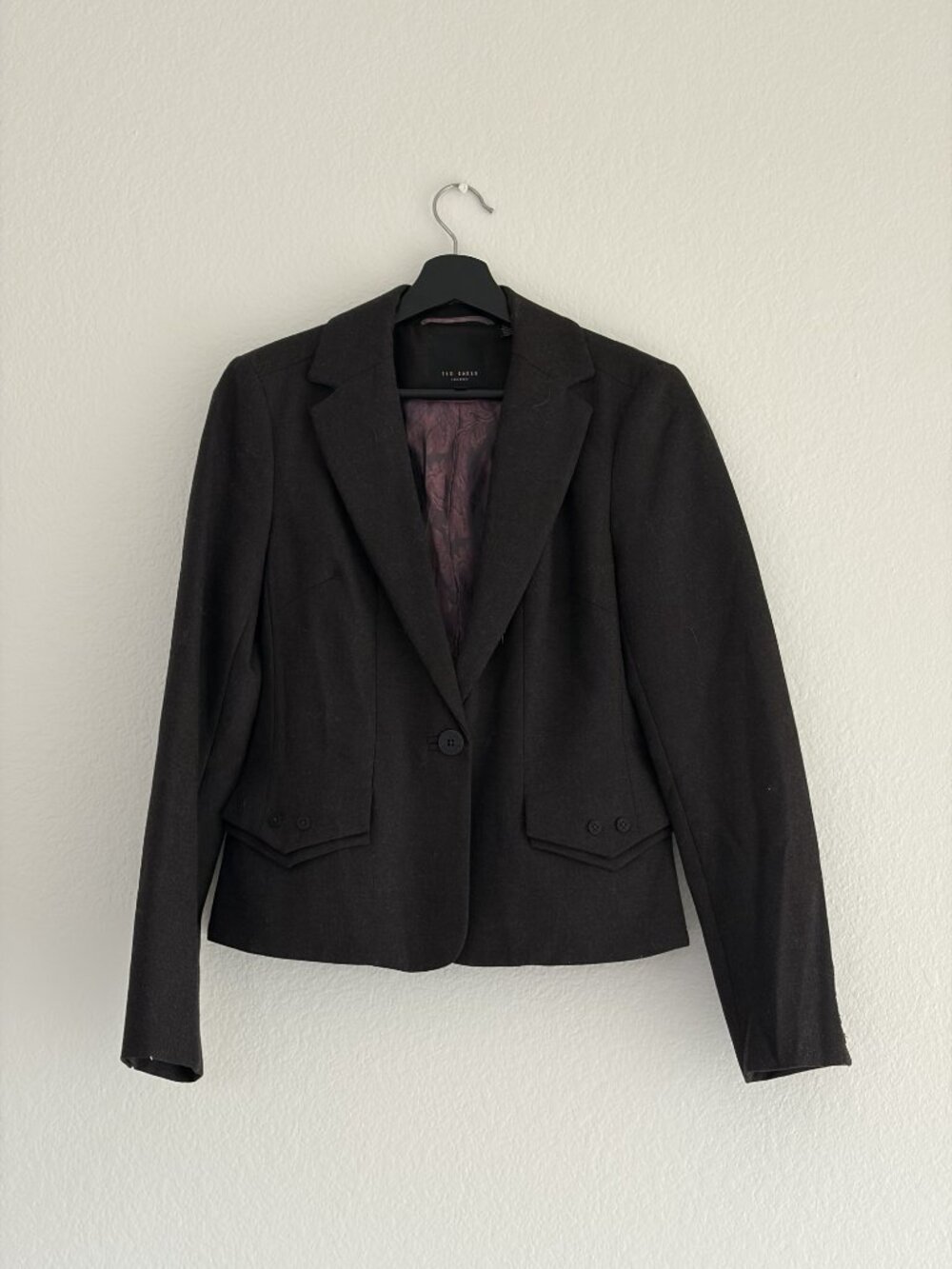Ted Baker London Gray Tailored Blazer